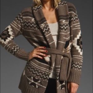 Autumn Cashmere Navajo Cardigan Sweater Sz XSmall